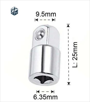 1/2 &quot;Adaptador de tomada de impacto e redutor de prata com material CRV natural