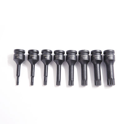 Forte e durável 8 pcs CR-MO M5 Hex Size Impact Socket Set para ferramenta elétrica manual