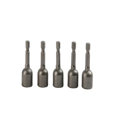 12mm*48mm*5PC CRV Magnético Nbut Driver Set com acabamento natural e 1/4 de polegada Drive Tamanho