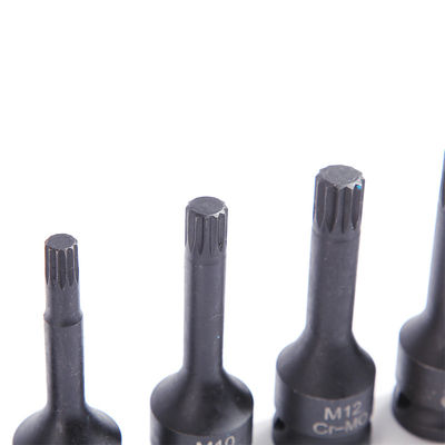 Forte e durável 8 pcs CR-MO M5 Hex Size Impact Socket Set para ferramenta elétrica manual