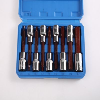 H Tipo 100MM 9pcs firme e estável bit soquete conjunto para ferramenta eletrônica de mão