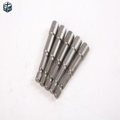 6mm*65mm*5PC CRV Material 6.35 Hexagônico Drayver de Nozes Magnéticas Conjunto para aperto preciso