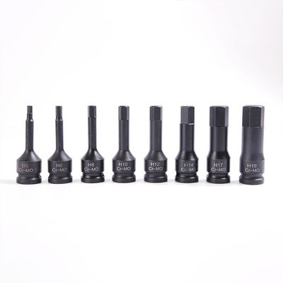 Dispositivo de Fósforo Negro Finish H5 Hex Impact Socket Set feito de material CR-MO