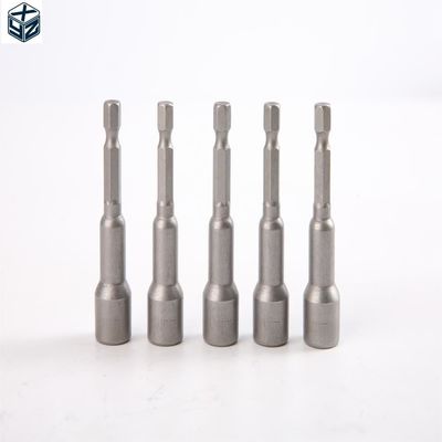 Material não classificado CRV 6.35 Hexagon 10mm*65mm*5PC Strong Magnetic Nut Driver Set
