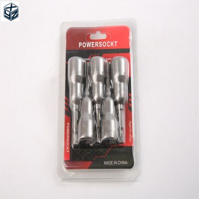 Grande tratamento térmico CRV Material 6.35 Hexagon 12mm * 65mm * 5PC Nut Driver Set