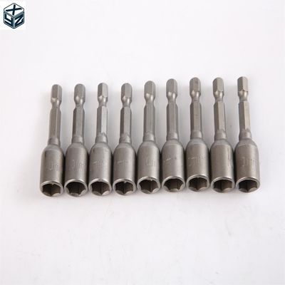 Material CRV de acabamento natural 6.35 Hexagon 10mm*48mm*10PC Set de motor de porca magnética forte