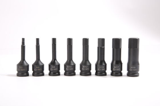 Características do soquete HEX em 8PCS CR-MO Hexagonal Sleeve Electric Tool and Car Repair Set
