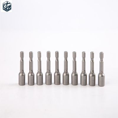 6.35 hexágono 8mm*42mm*10PC CRV driver de porca magnética com características magnéticas fortes