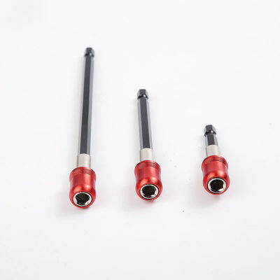 150mm CRV Material Hexagonal Cadeia Magnética Forte Extenção Bit Set Vermelho