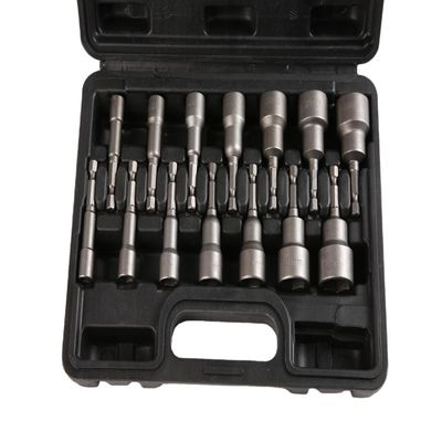 ODM 14 pcs 2.5 &quot;Metric Magnético Quick-Change Hex Shank Nut Driver Set Set Socket Set de impacto