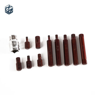 11pcs S2 M Tipo de liga de aço de ferramenta de mão Bit Set de grau industrial para suporte personalizado