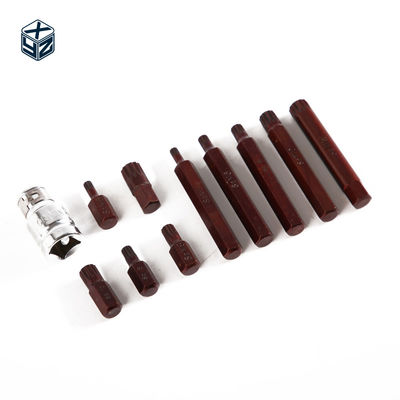 11pcs S2 M Tipo de liga de aço de ferramenta de mão Bit Set de grau industrial para suporte personalizado