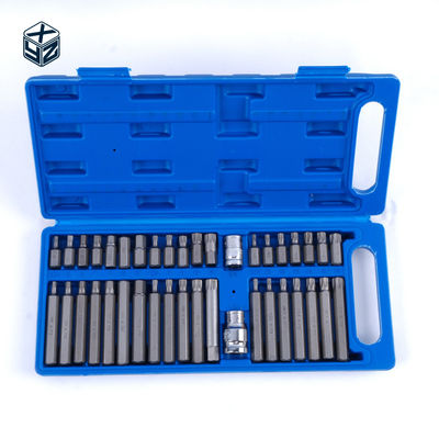 40pcs Caixa de plástico Precision Machining Bits Set CRV Material para Ferramentas de mão industriais