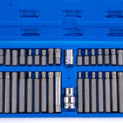 40pcs Caixa de plástico Precision Machining Bits Set CRV Material para Ferramentas de mão industriais