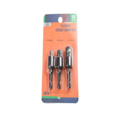 Conjunto de adaptador de tomada universal CRV preto de aço cromino vanádio com bolhas