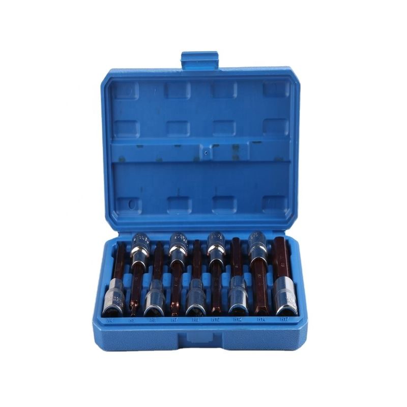 H Tipo 100MM 9pcs firme e estável bit soquete conjunto para ferramenta eletrônica de mão