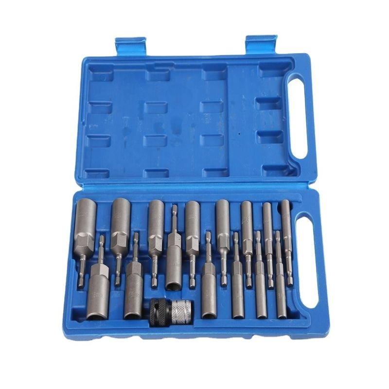 Conjunto de ferramentas eletrônicas de mão de 16pcs com material CRV H5.5 a H19MM