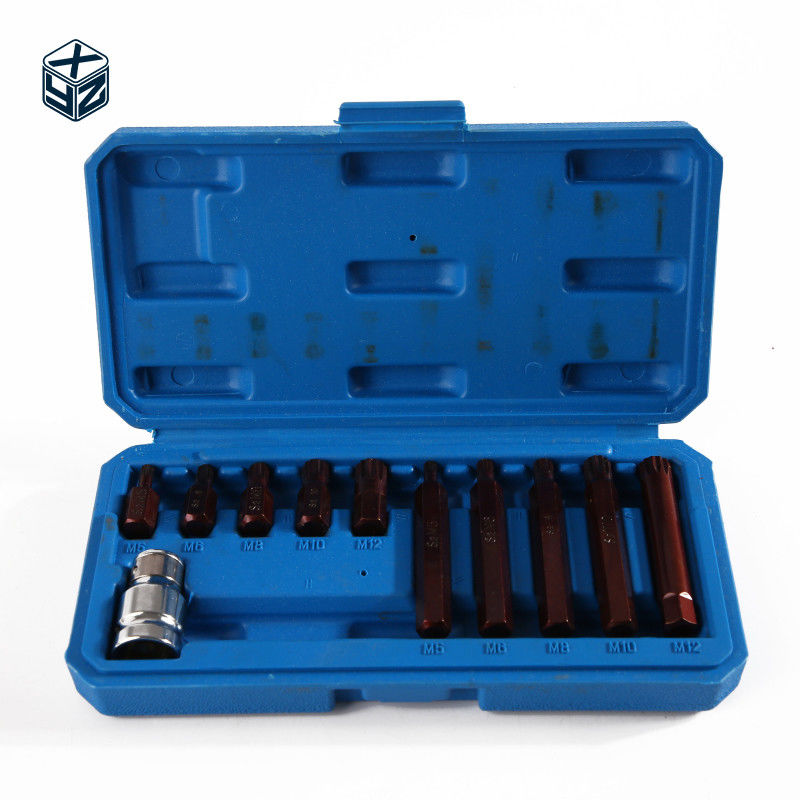 11pcs S2 M Tipo de liga de aço de ferramenta de mão Bit Set de grau industrial para suporte personalizado