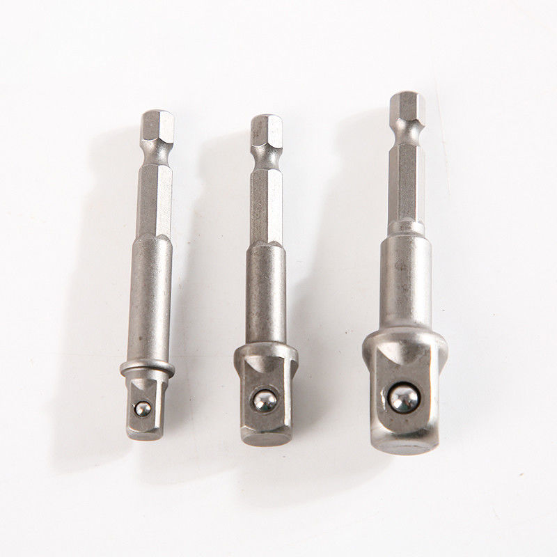 Adaptador de tomada de material de impacto CRV em 2,5 polegadas para 1/4 &quot; Negro Prata Original
